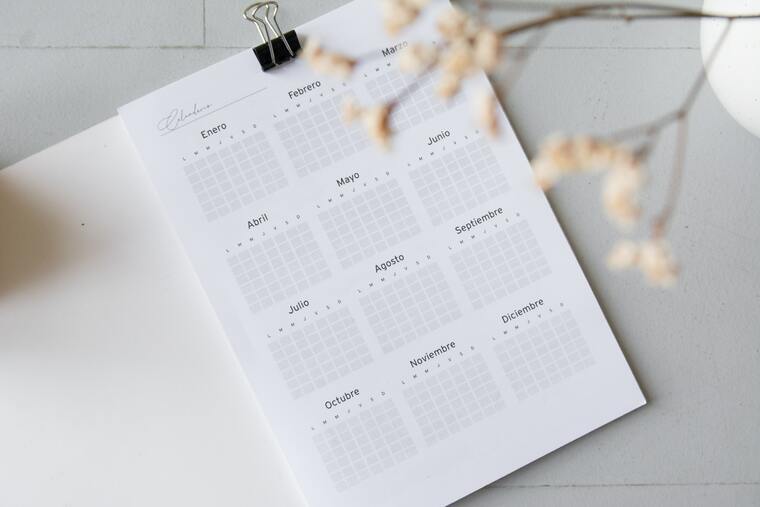 imagen para Vocabulario básico sobre los meses - El calendario