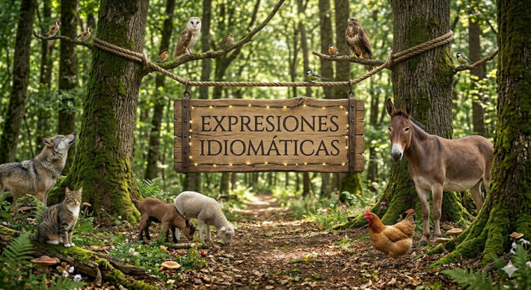 imagen para Diez expresiones con animales